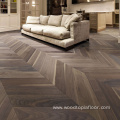 European chevron oak engineered wood flooring